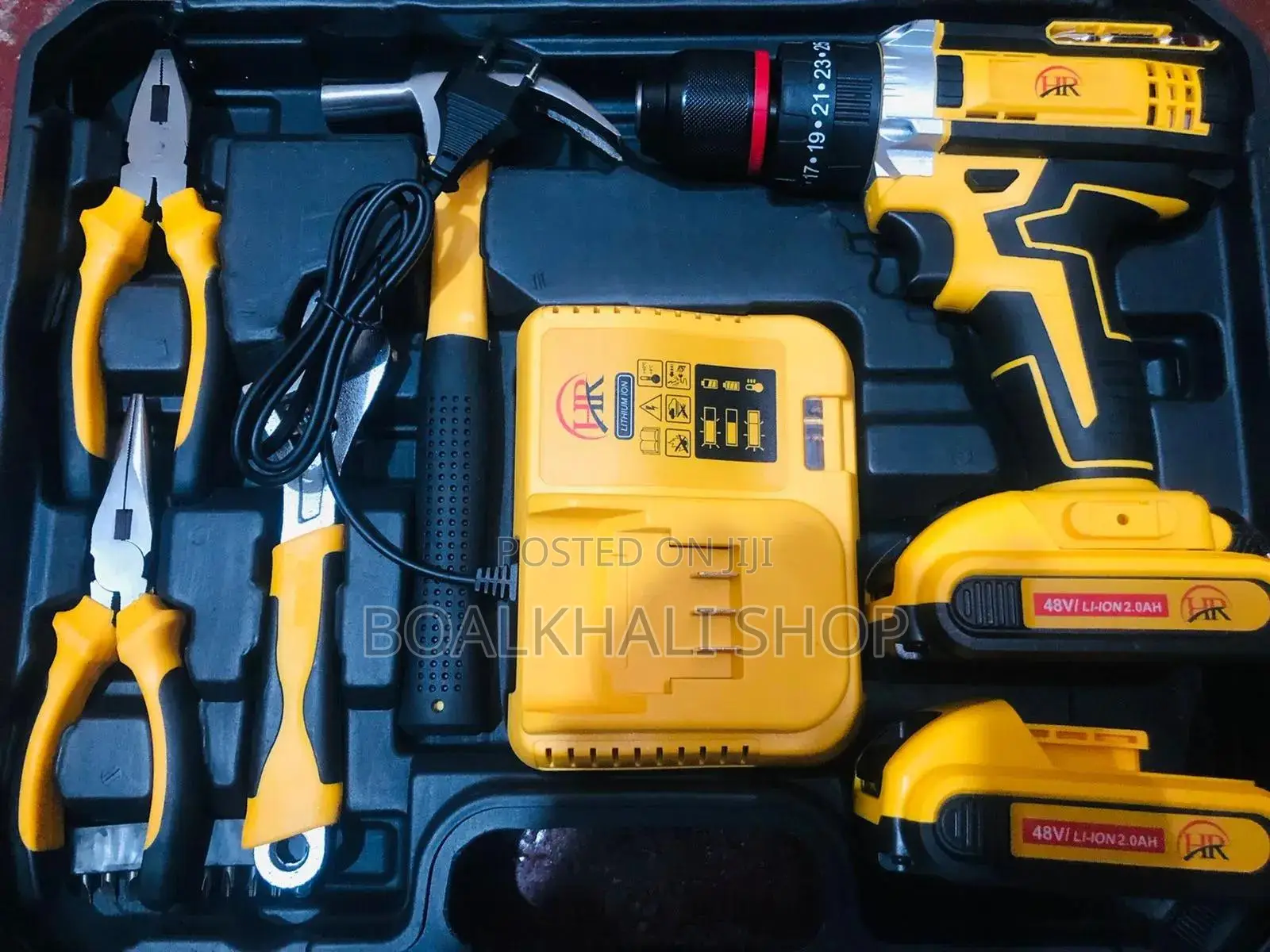 Cordless Drill Machine 116 Pieces Set 48v