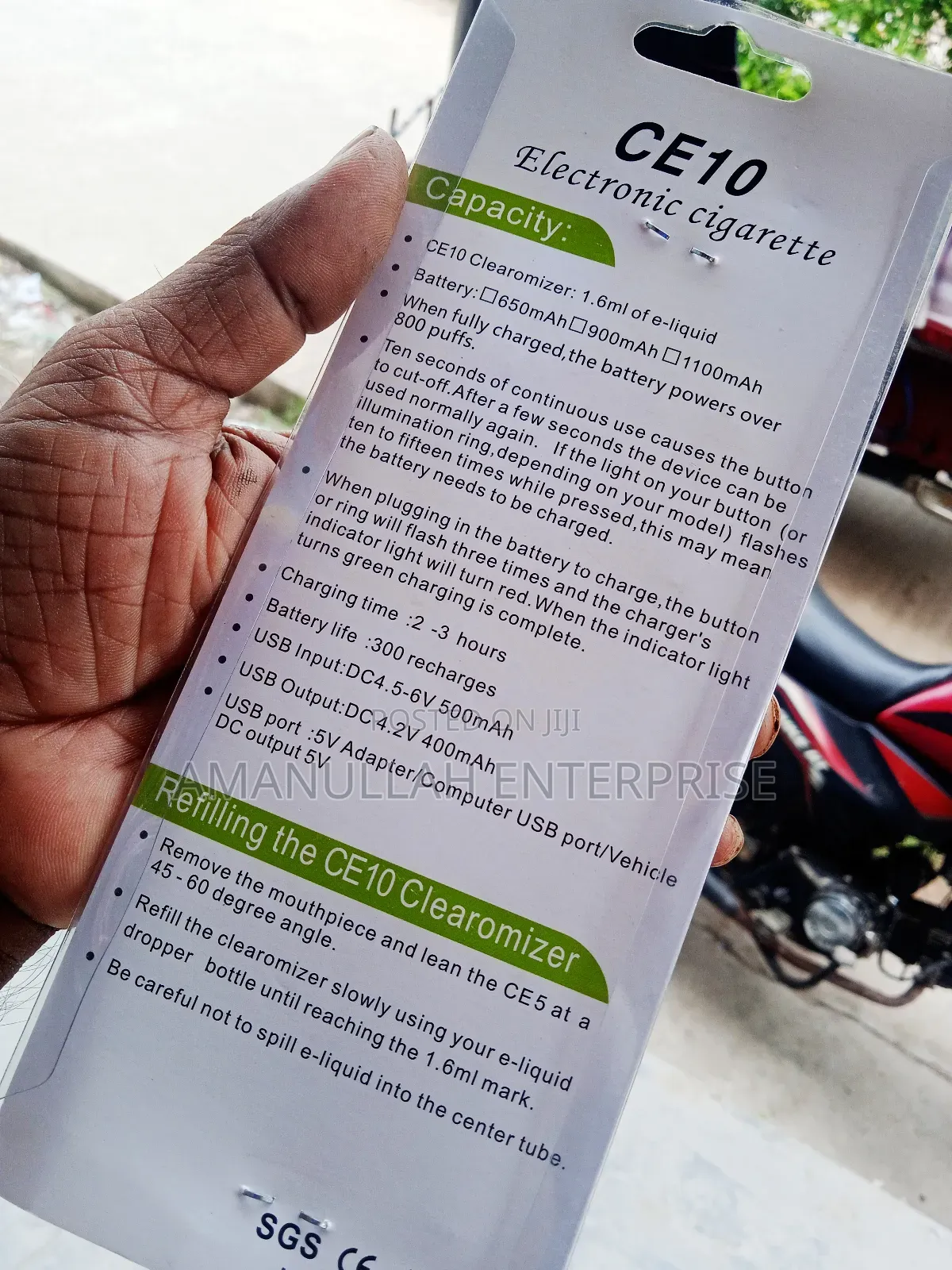 Electronic Cigarette, Also Known as a Vape Pen.