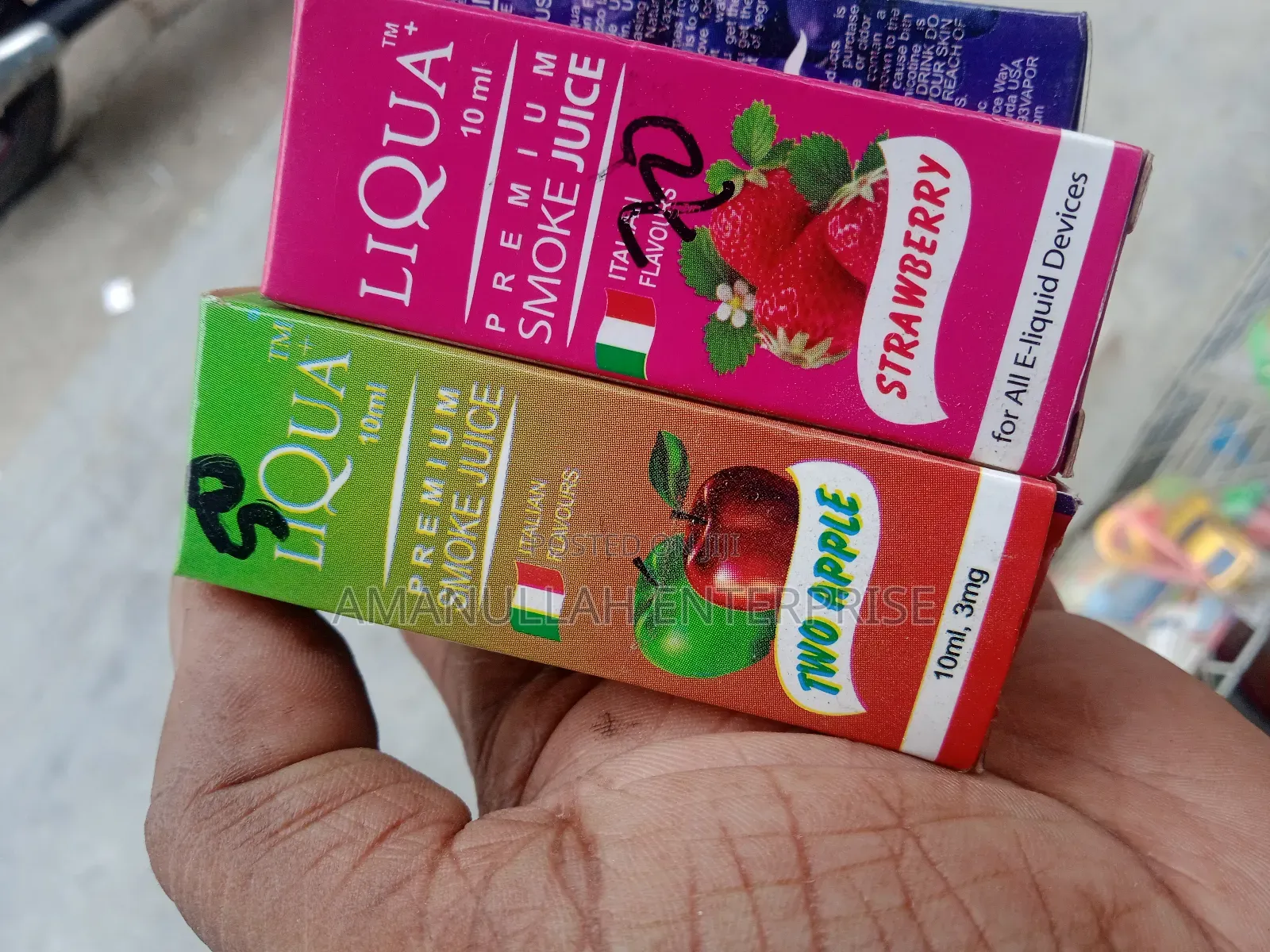 Different Flavors of Liqua Premium Smoke Juice,