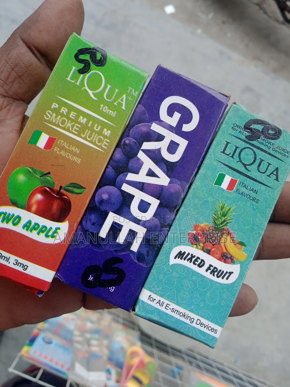 Different Flavors of Liqua Premium Smoke Juice,