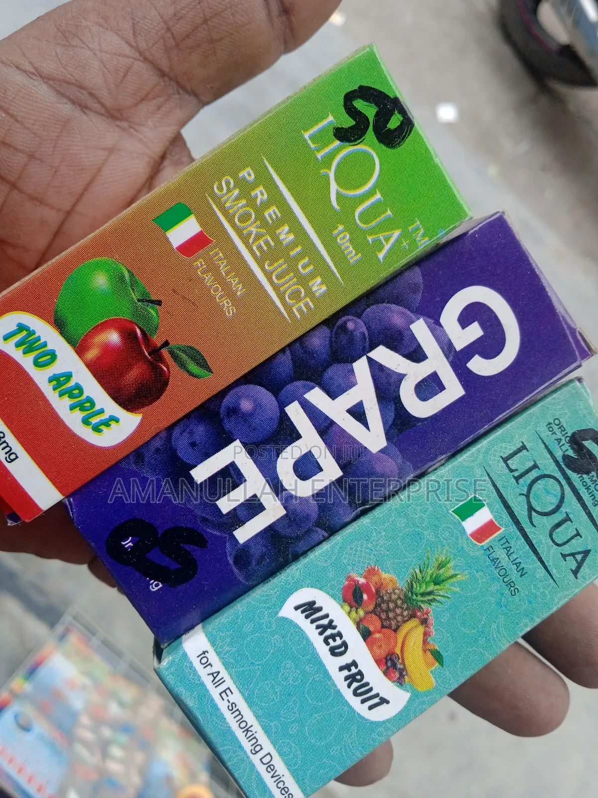 Different Flavors of Liqua Premium Smoke Juice,