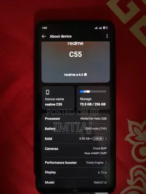 Realme C55 256 GB Black