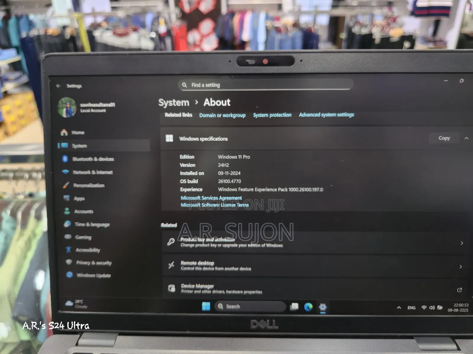 Laptop Dell Latitude 5400 32GB Intel Core I7 SSD 512GB