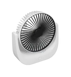 Desktop Mini Fan, Wide Angle Portable Rechargeable Desk Fan