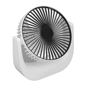 Desktop Mini Fan, Wide Angle Portable Rechargeable Desk Fan