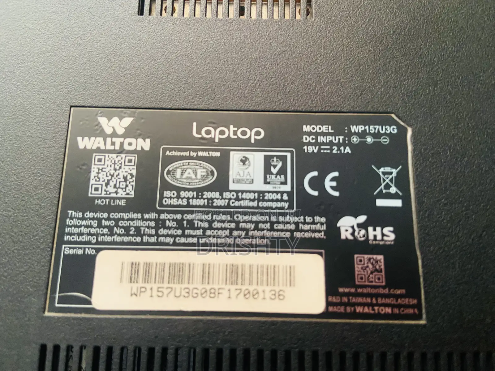 Laptop 4GB Intel Core I3 HDD 1T