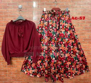 Western Denim Style Ladies Blazer Gown Tops