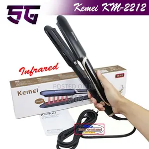 Kemei Km-2212 Hair Electric LCD Straightening Iron