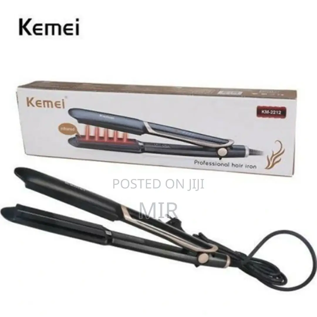 Kemei Km-2212 Hair Electric LCD Straightening Iron