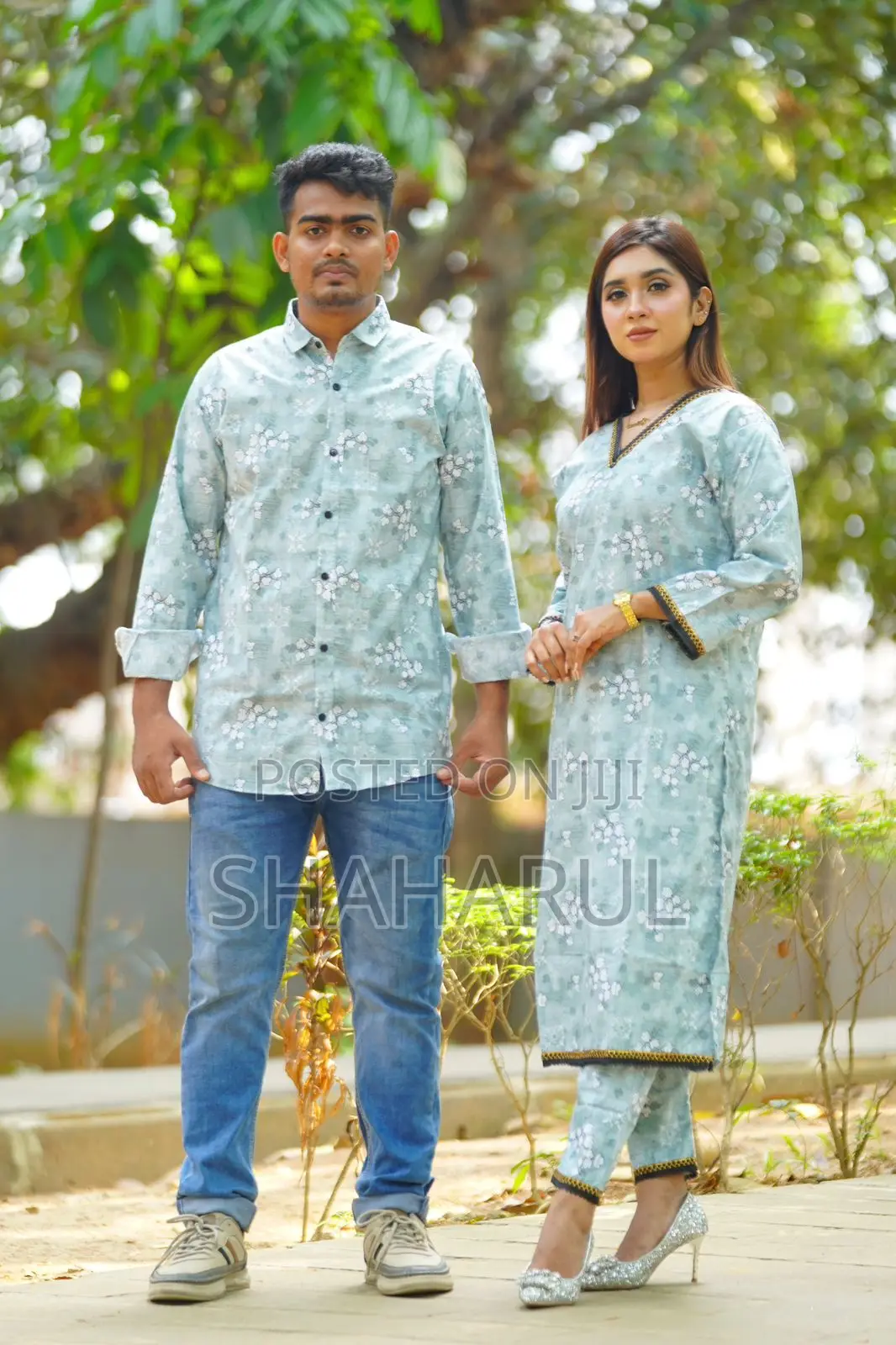 Premium Shirt Three Piece Couple Set 21343