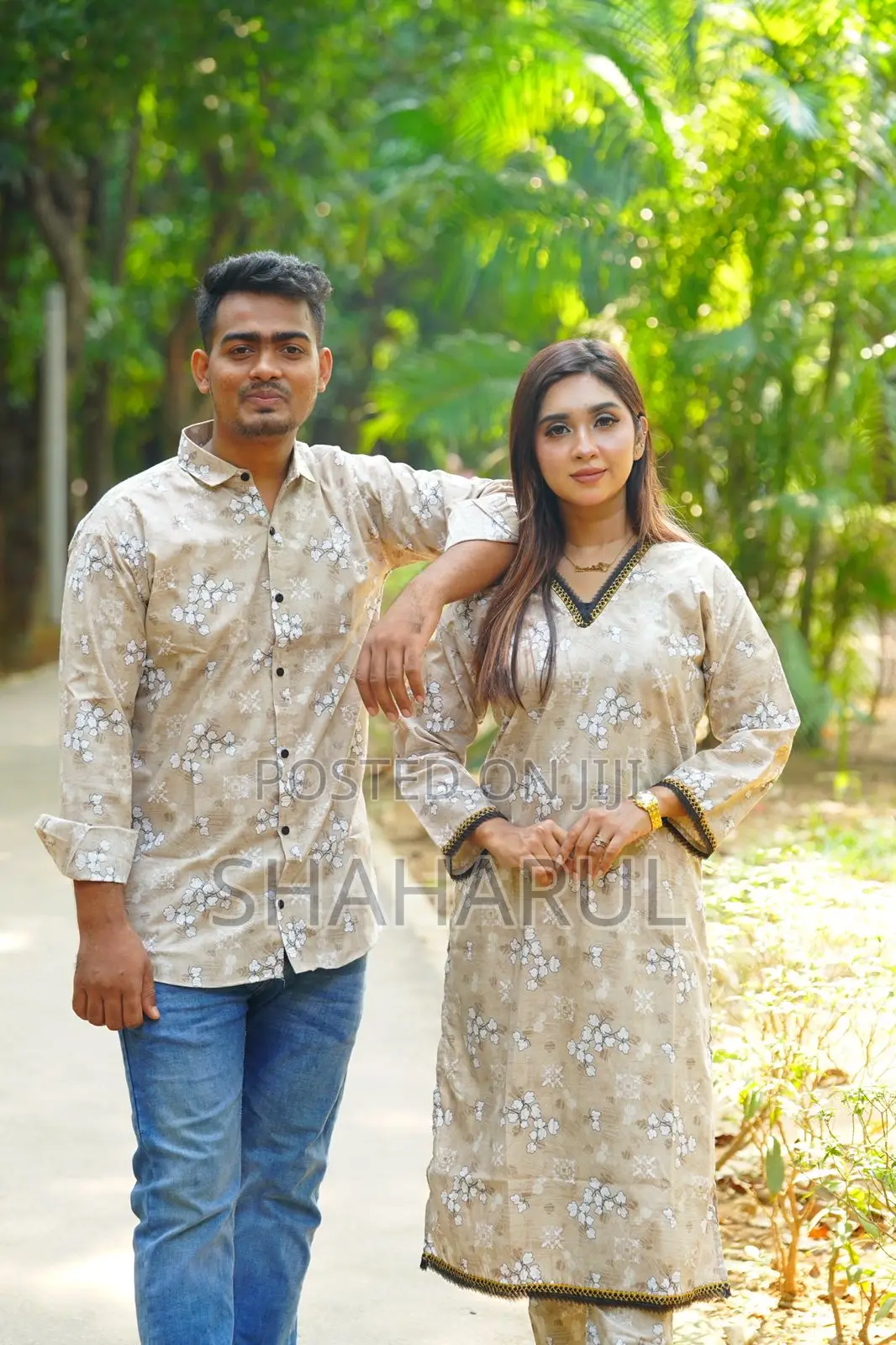 Premium Shirt Three Piece Couple Set 21343