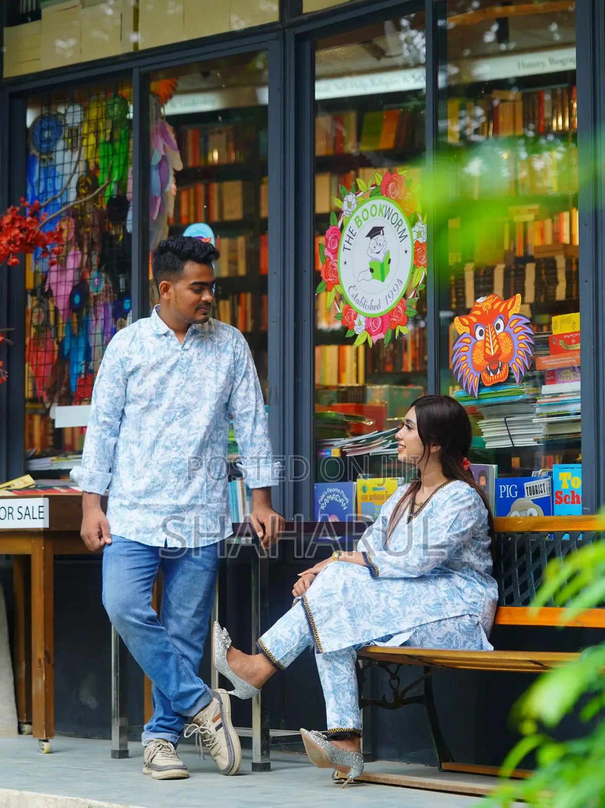 Premium Shirt Three Piece Couple Set 21343