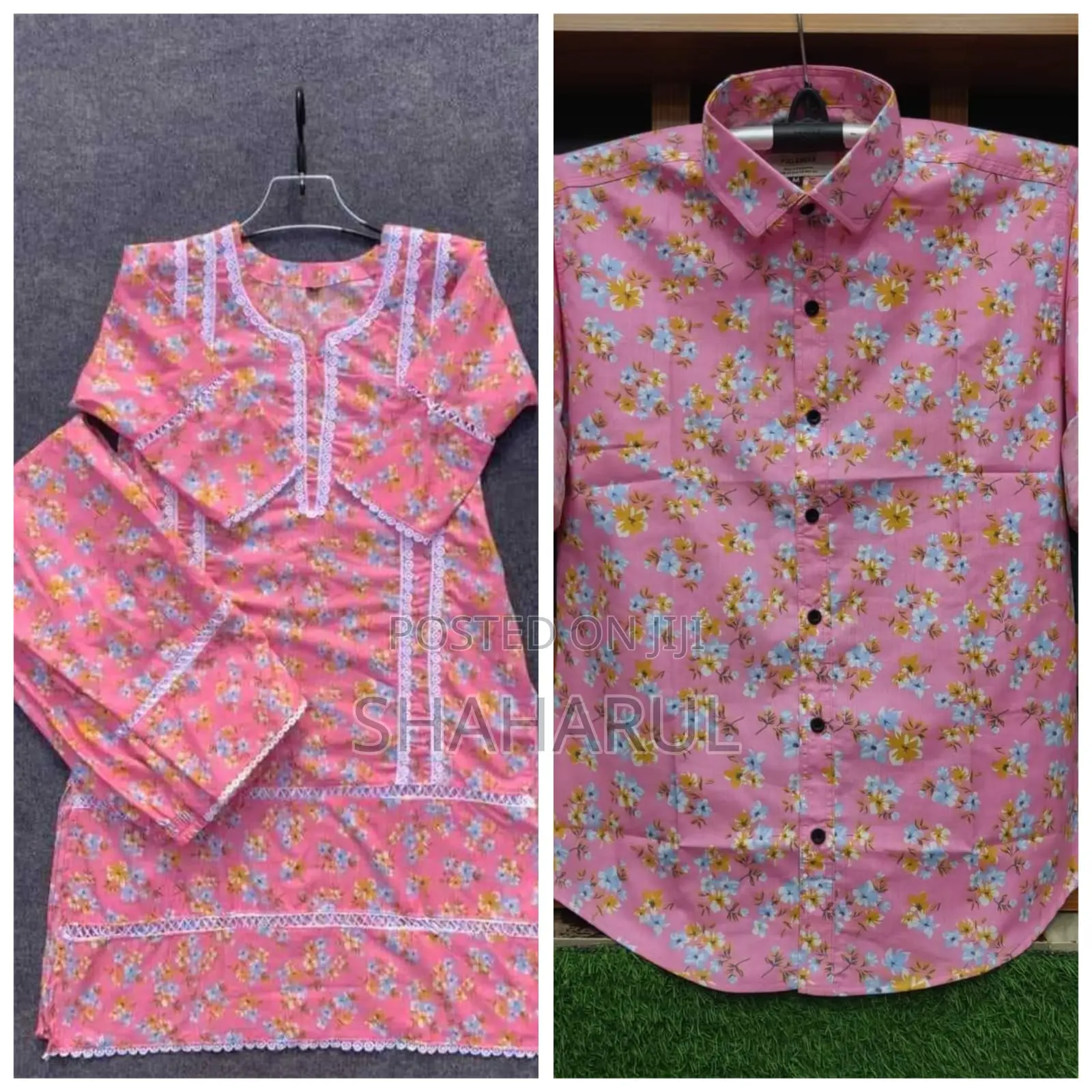 Shirt and Two Piece Couple Set