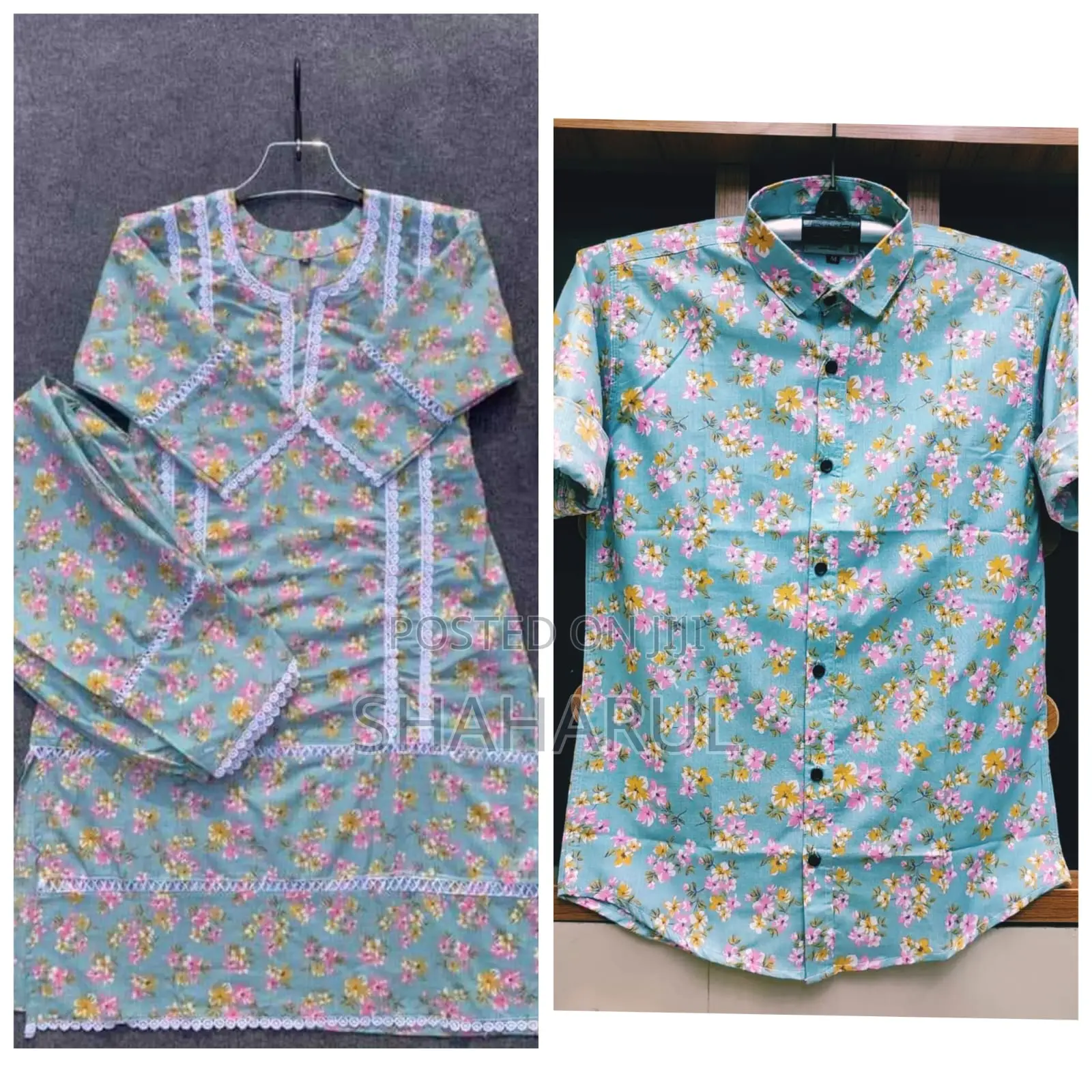 Shirt and Two Piece Couple Set