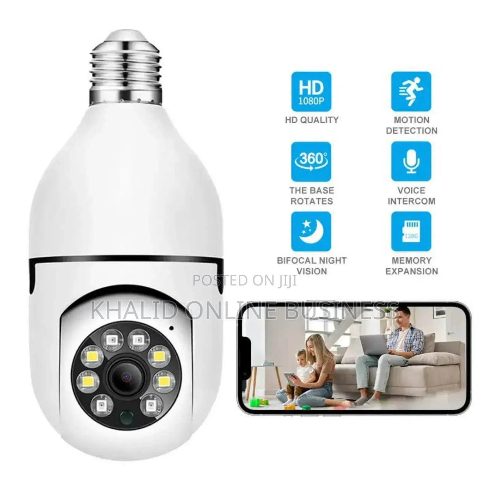 PTZ Bulb Wifi Camara