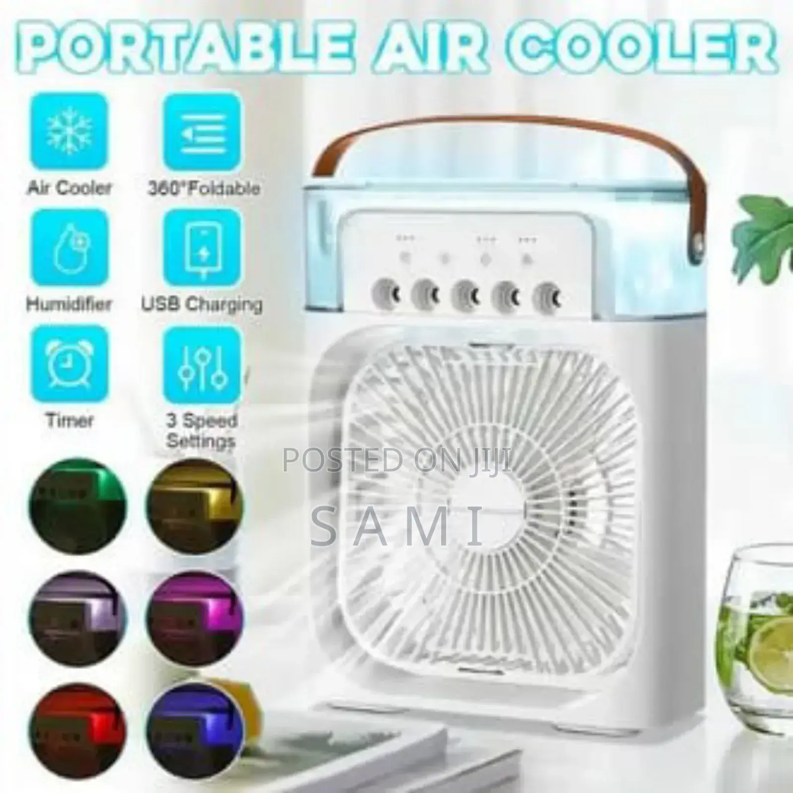 3-in-1 Portable Air Cooler Fan