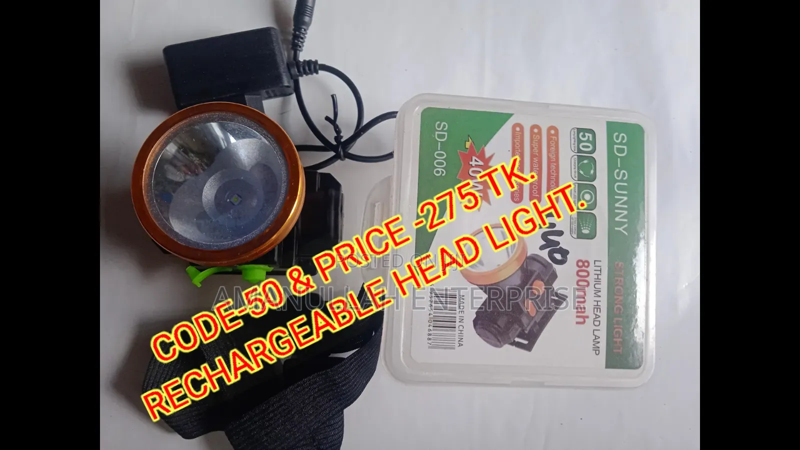 Rechargeable Led Front / Head Light.