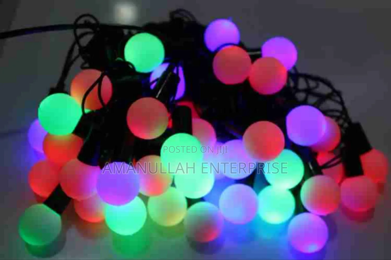 Multi-Colour Led Ball Bulb Fairy Lights, Also Known as Globe String.