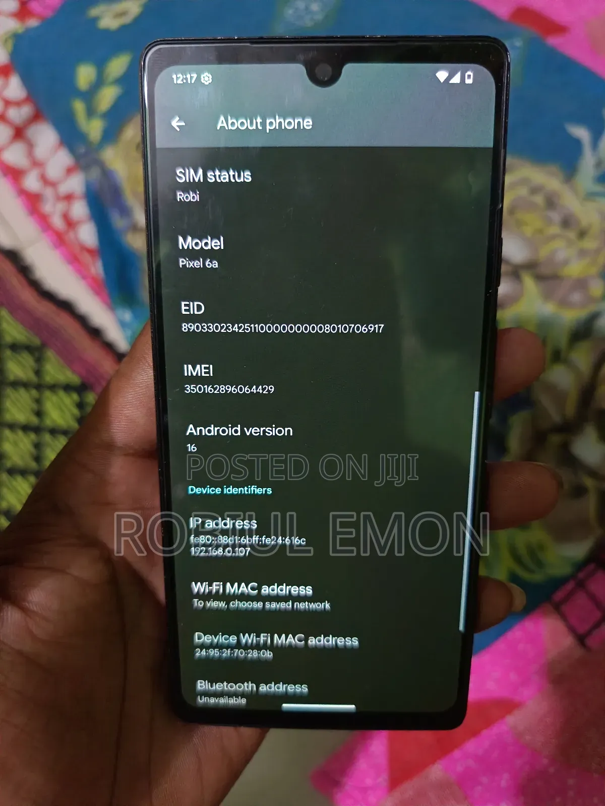 Google Pixel 6a 128 GB Black