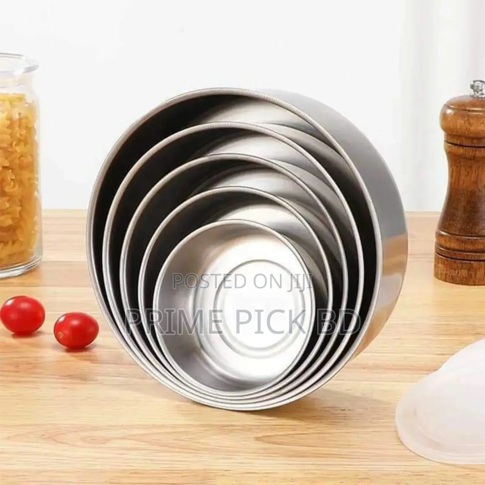 5pcs Bowl Set With Silicone Lids