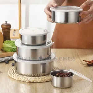 Photo - 5pcs Bowl Set With Silicone Lids