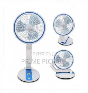 Rechargeable Folding Fan With Led Light (Lr Fan)
