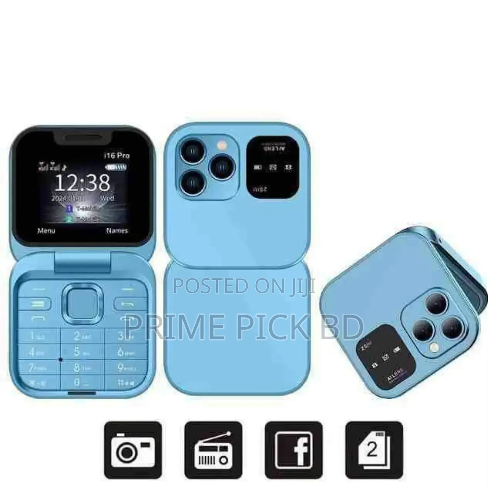 I16 Pro Flip Stylist Mobile Phone