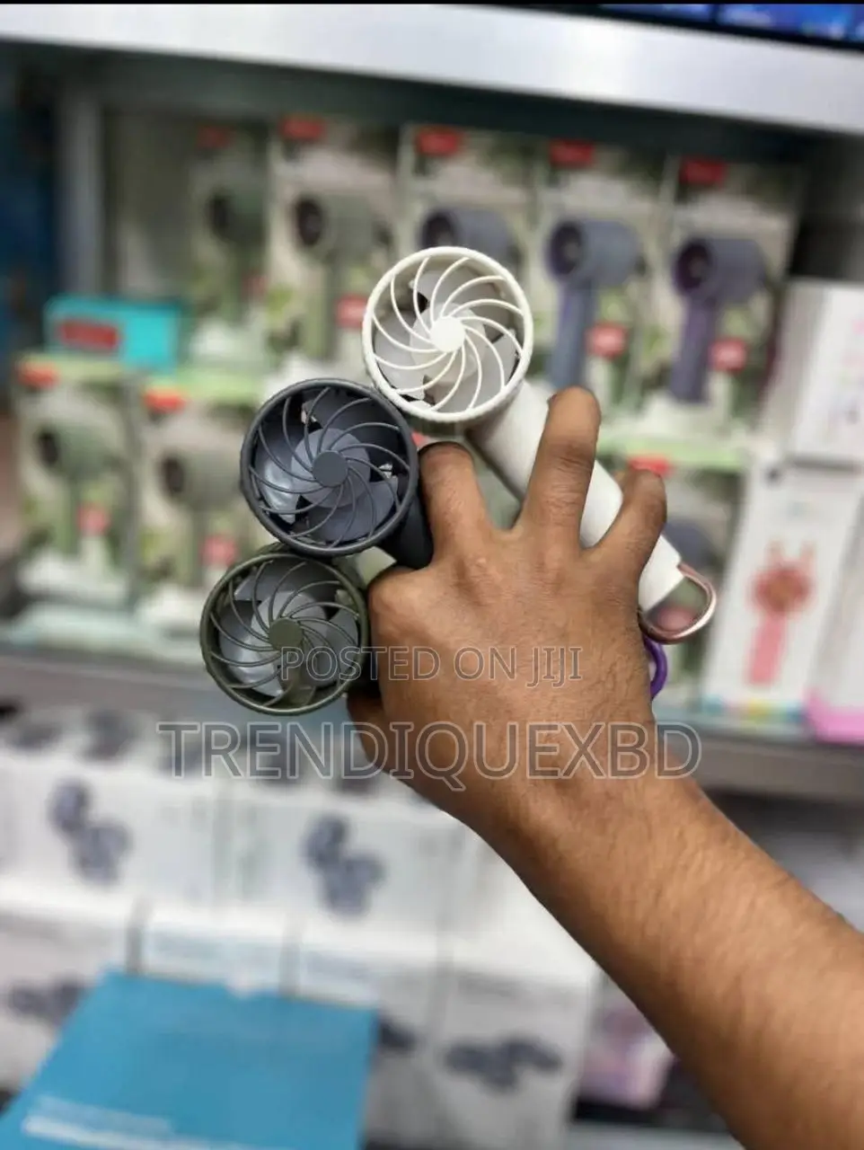 Digital High-Speed Turbo Fan – Portable, Rechargeable, 5-Speed Wind Co