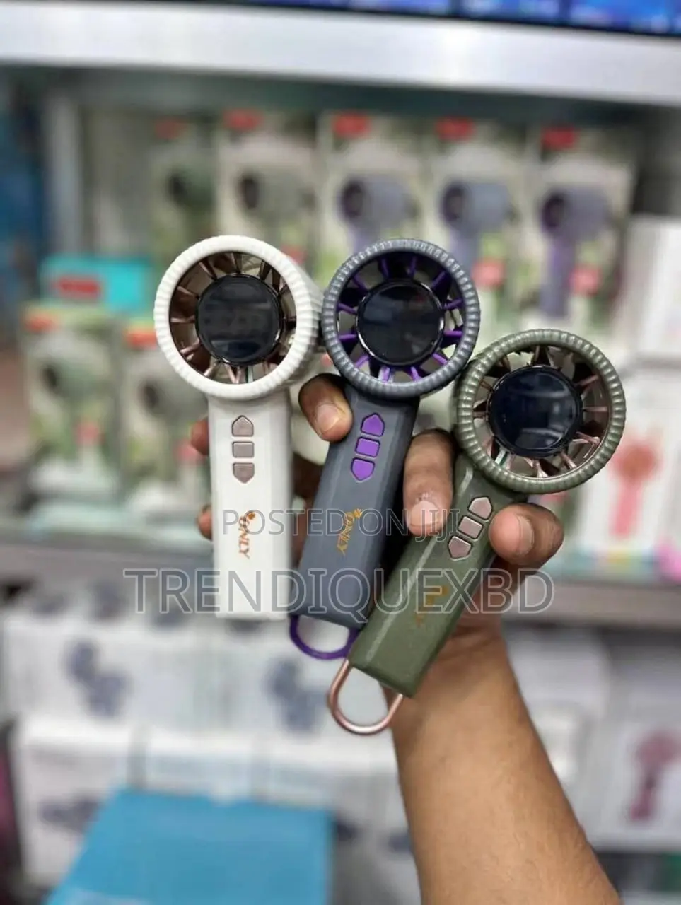 Digital High-Speed Turbo Fan – Portable, Rechargeable, 5-Speed Wind Co