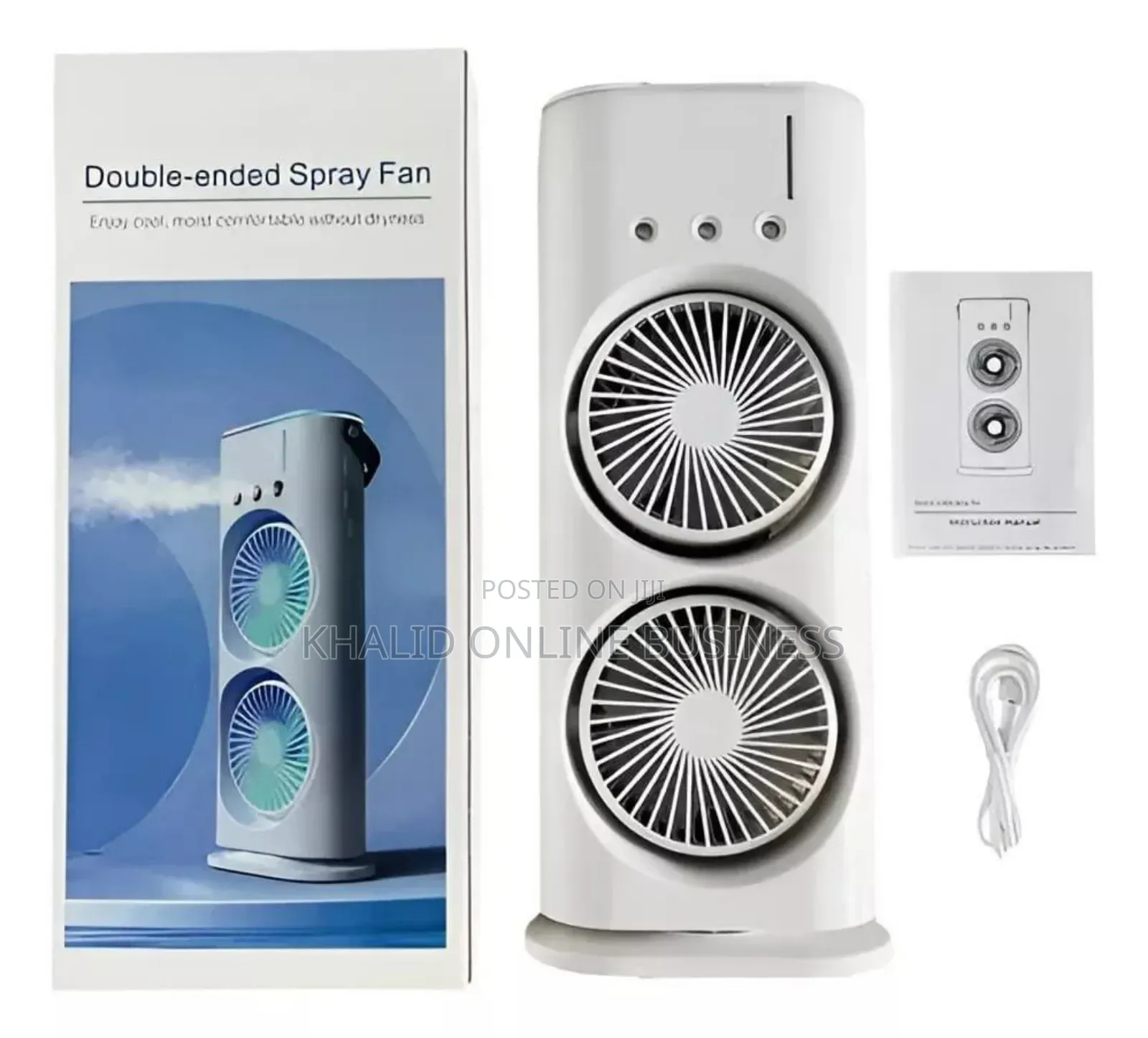 Remote Control Portable Light Humidifier Double Ended Spray Fan