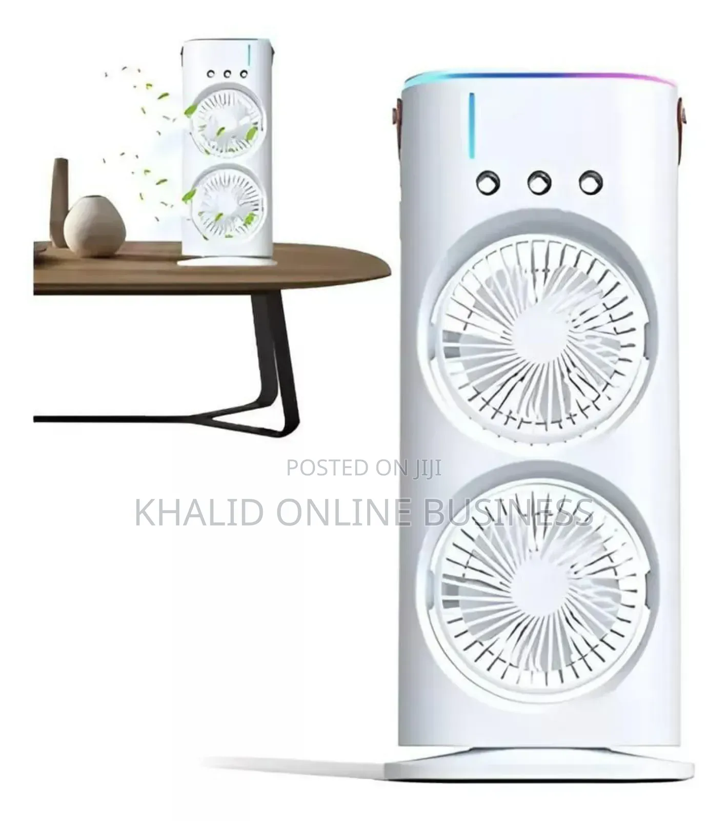 Remote Control Portable Light Humidifier Double Ended Spray Fan