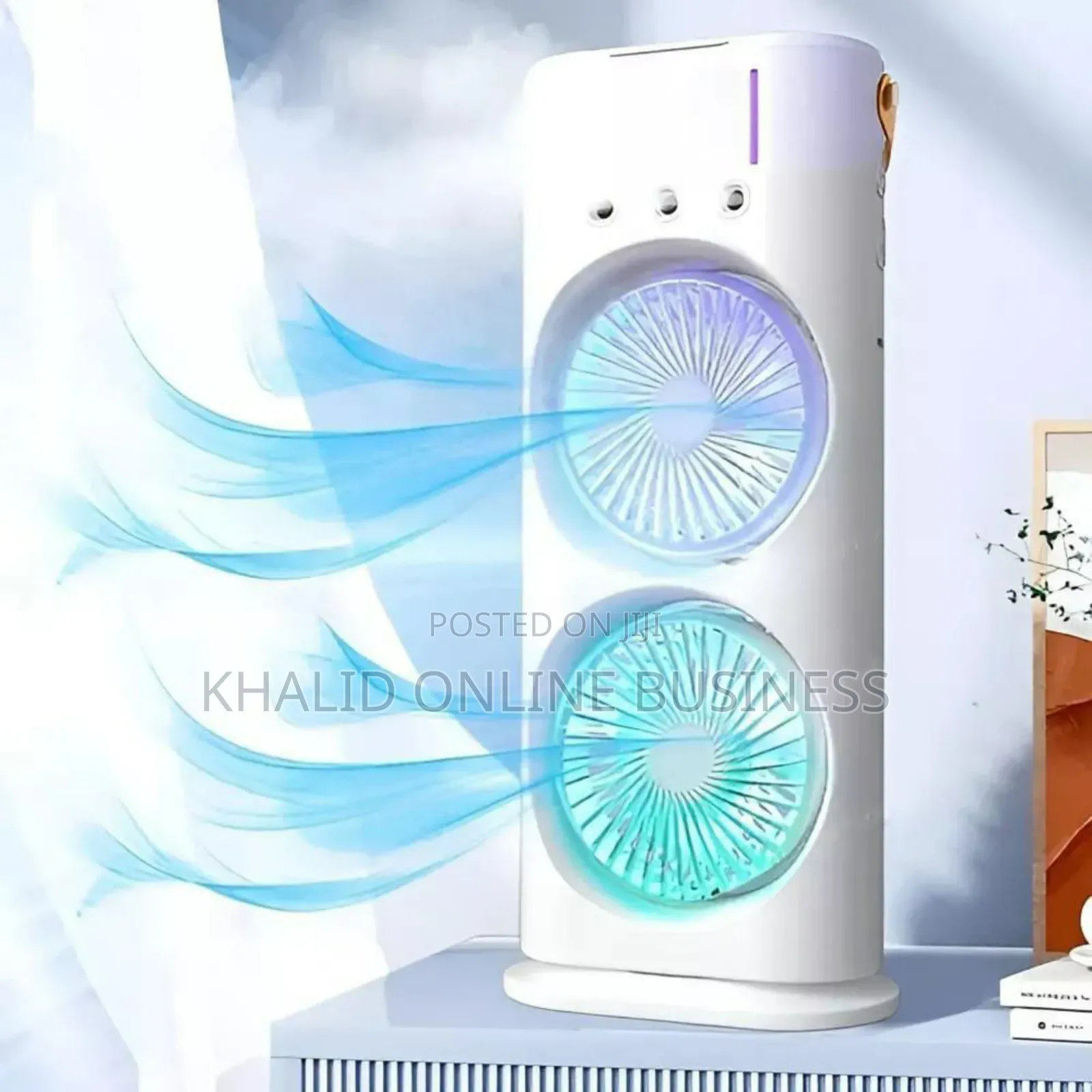 Remote Control Portable Light Humidifier Double Ended Spray Fan