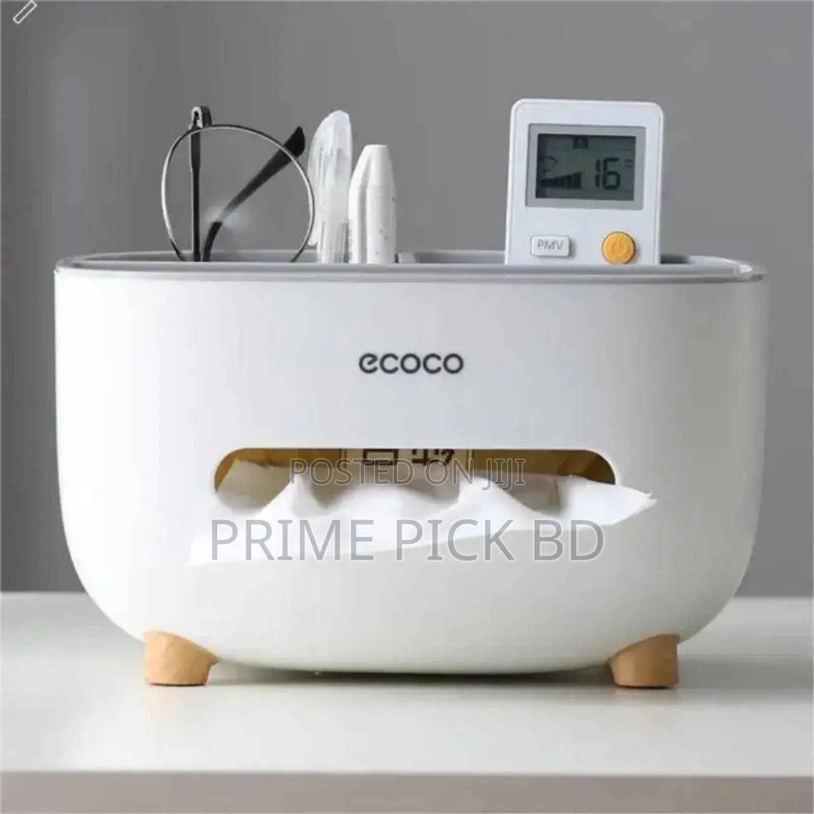 Ecoco Multifunctional Tissue Box Organizer