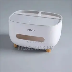 Ecoco Multifunctional Tissue Box Organizer