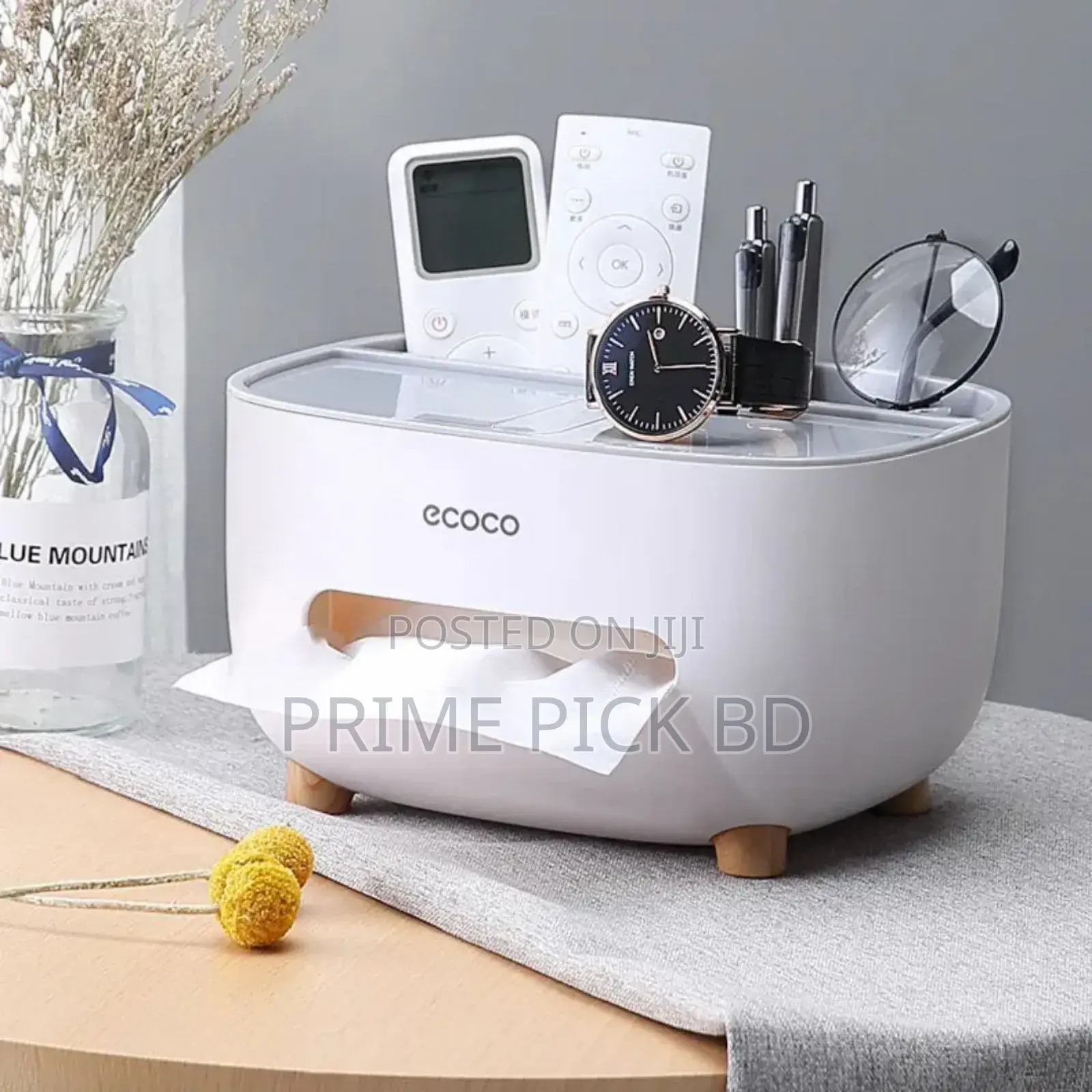 Ecoco Multifunctional Tissue Box Organizer