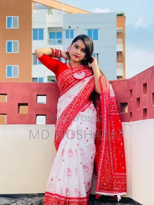 Half Silk Screen Print Sharee