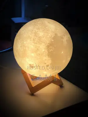 Photo - Rechargeable 3d Moon Lamp
