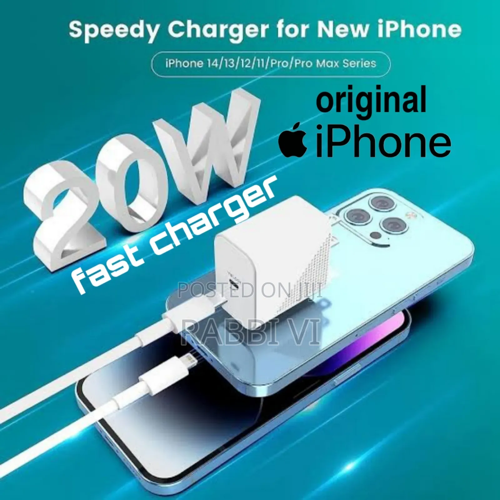 Original Apple iPhone Fast Charger 20w | Lightning Cable Adapter