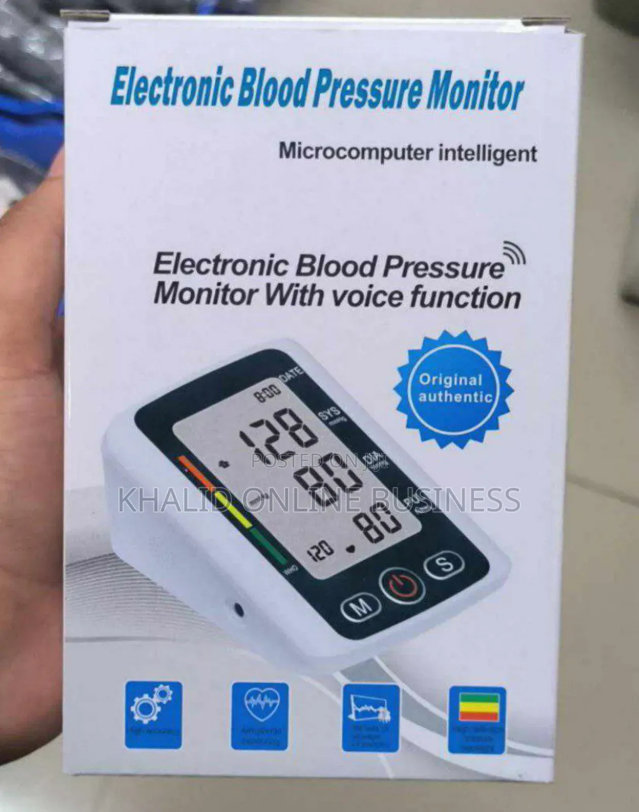 Electronic Blood Pressure Monitor With Voice Function -