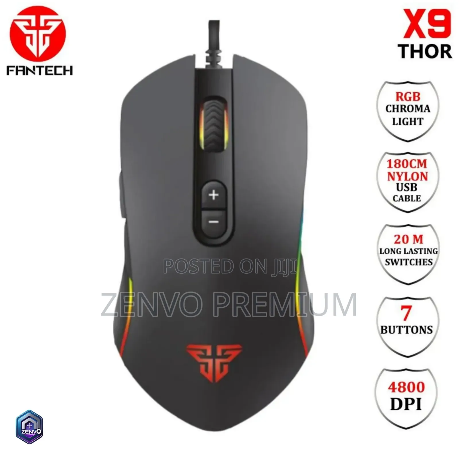 Fantech X9 Thor Macro RGB Gaming Mouse