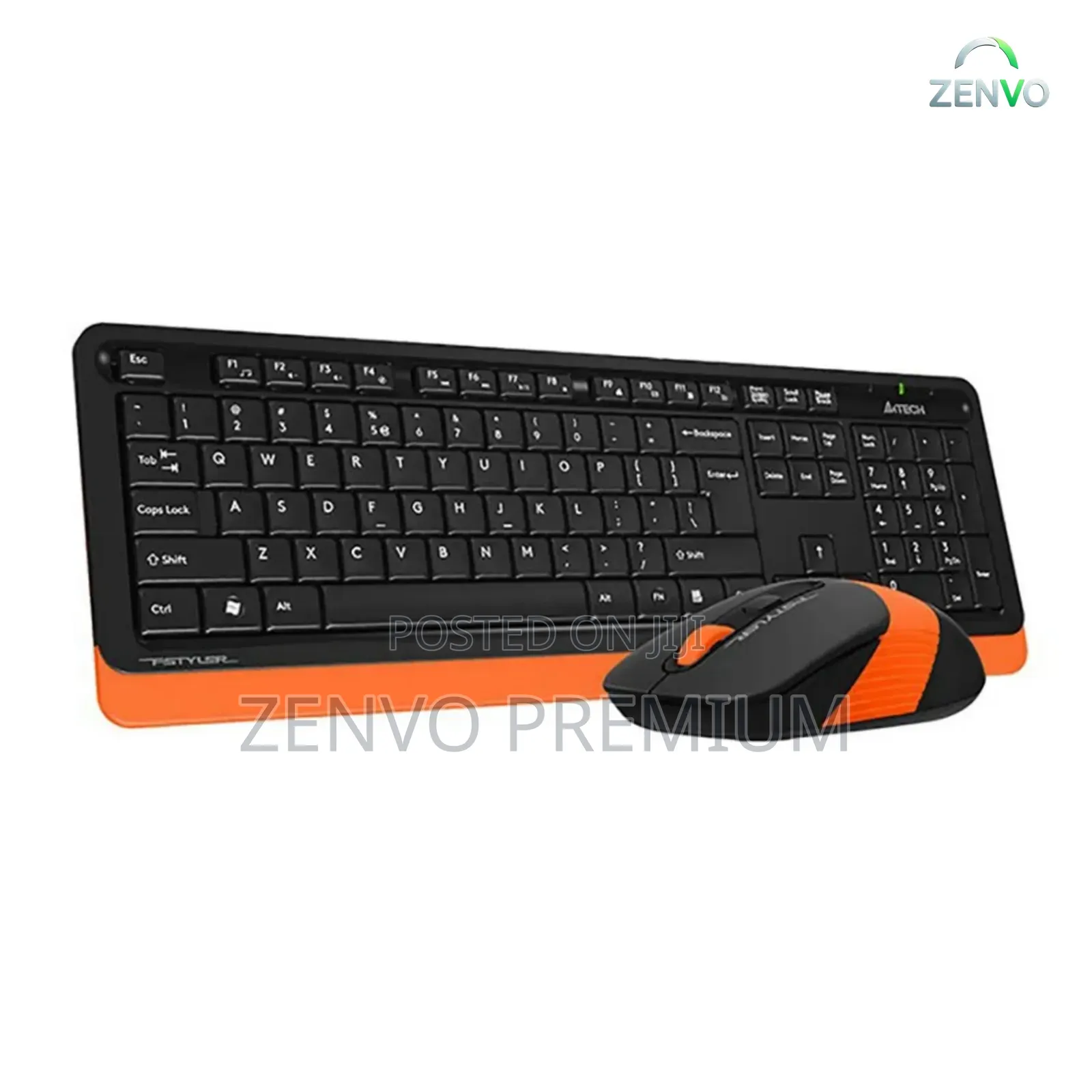 A4tech Fg1010 Wireless Keyboard Mouse Combo With Bangla – Orange