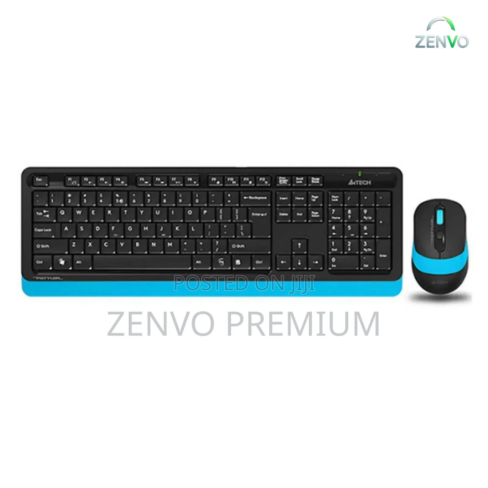 A4tech Fg1010 Wireless Keyboard Mouse Combo With Bangla – Blue