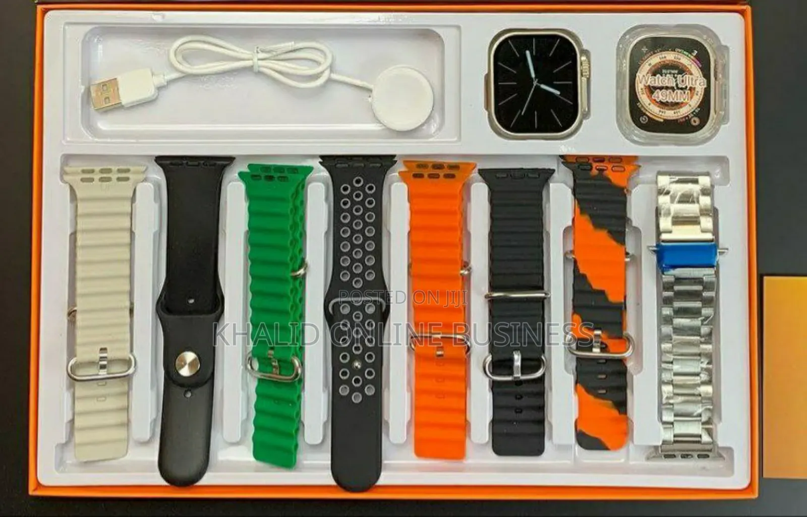 Y80 Ultra Smartwatch With 8 Strap