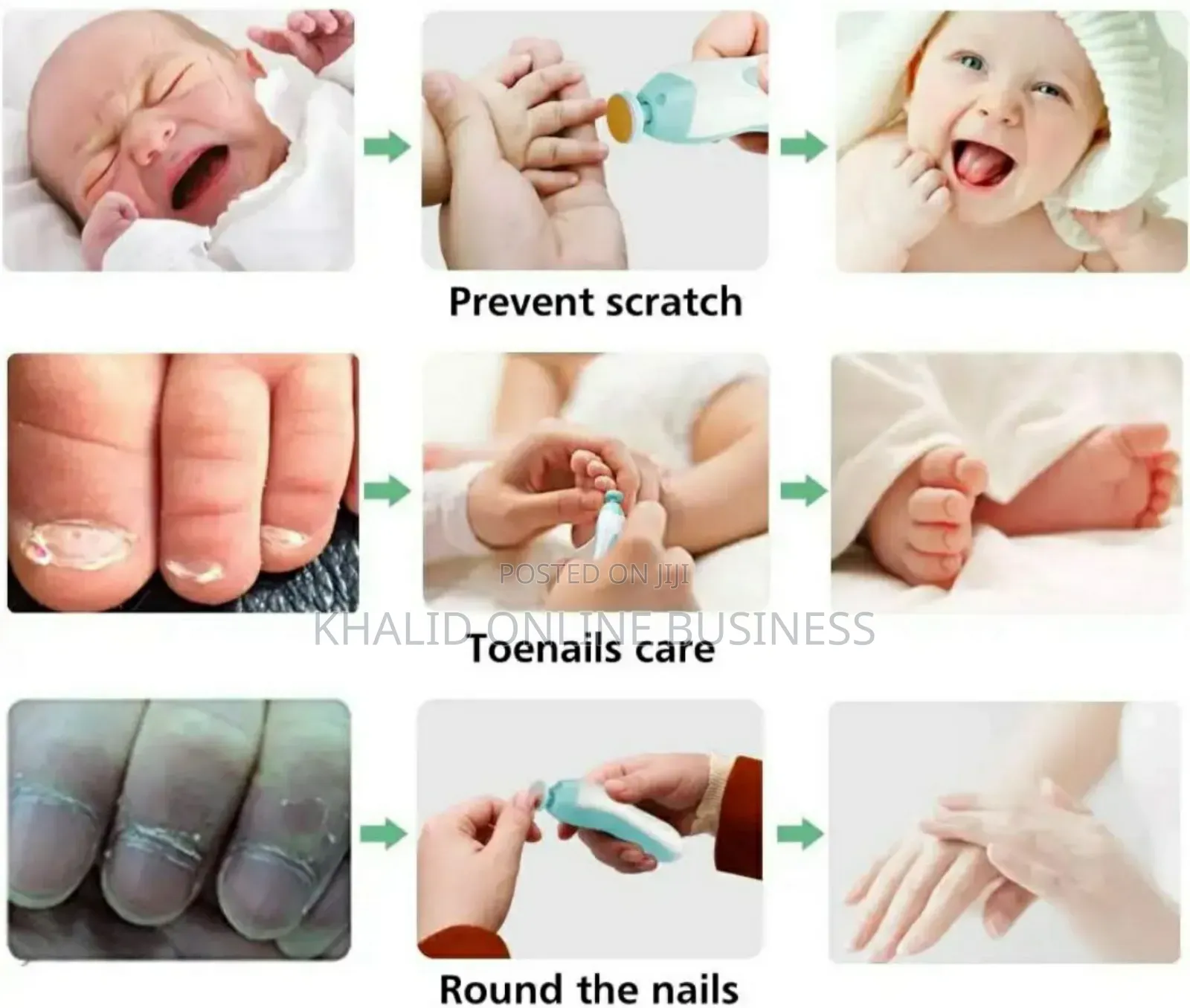 Baby Nail Trimmer Set With Led Light