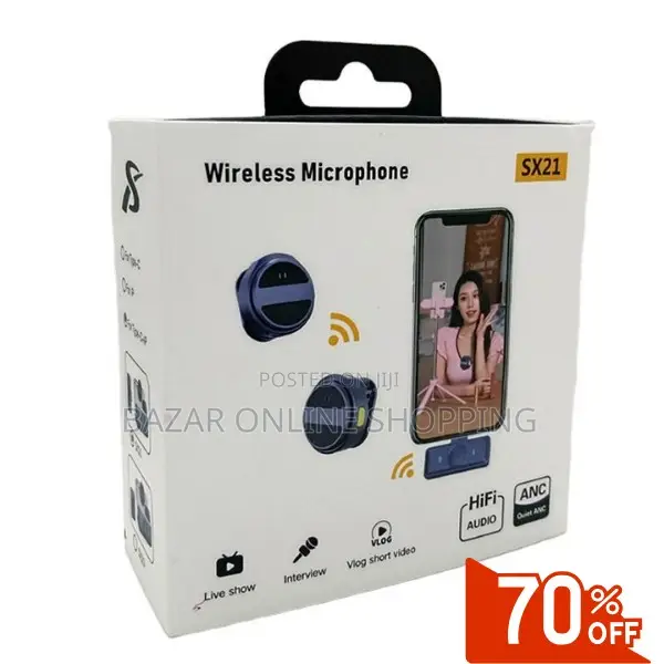 Sx21-New 2-in-1 Wireless Lavalier Microphone 10508