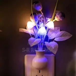 Photo - Mushroom Sensor Led Night Light Wall Lamp