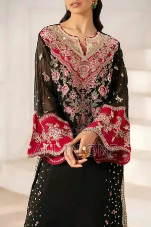 Georgette Embroidery Three Piece GBRD JHKMTGT