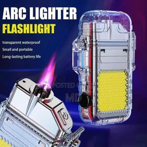 Rechargeable Lighter With an Integrated Flashlight