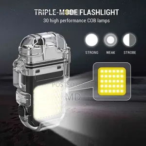 Rechargeable Lighter With an Integrated Flashlight