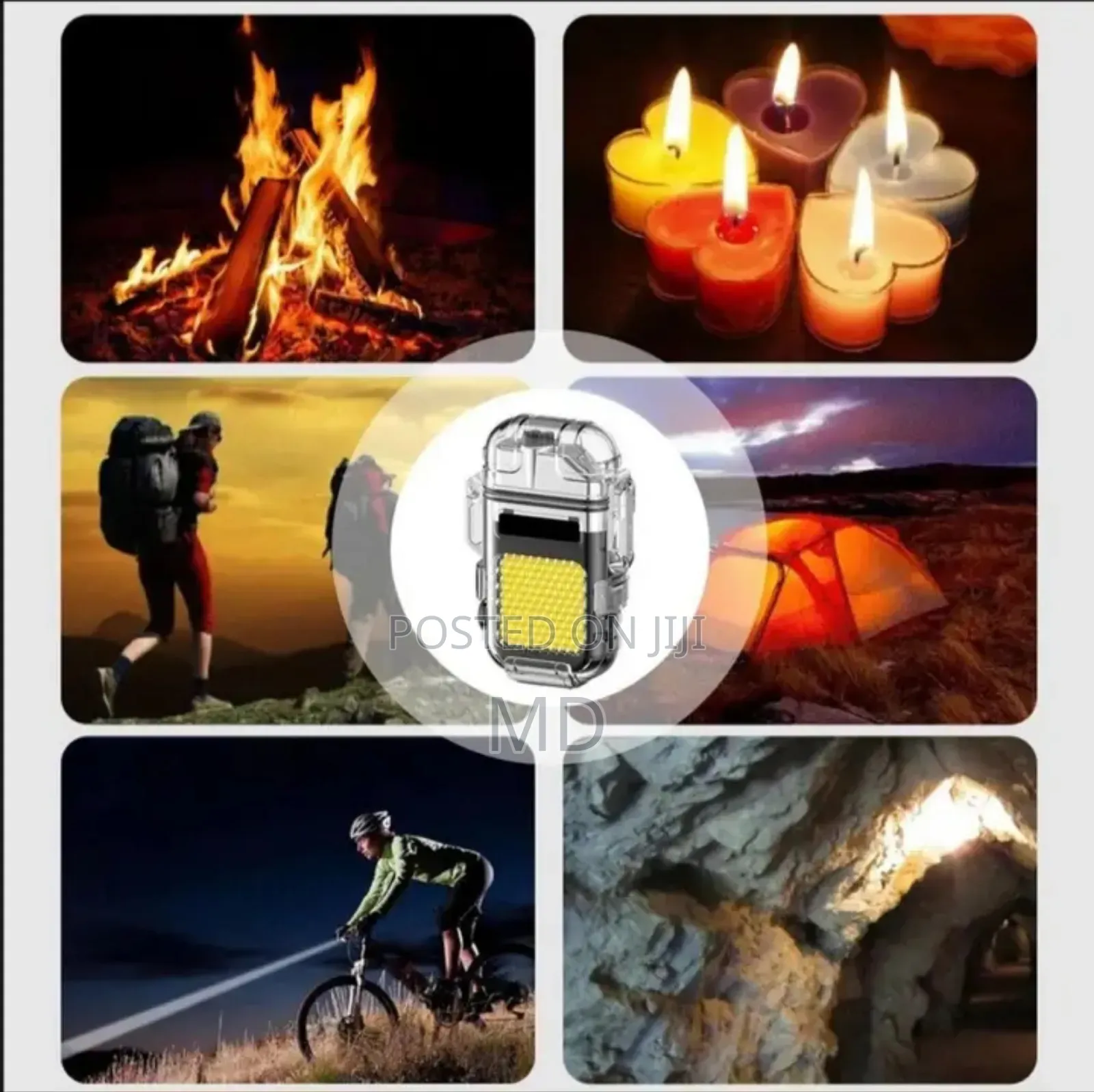 Rechargeable Lighter With an Integrated Flashlight